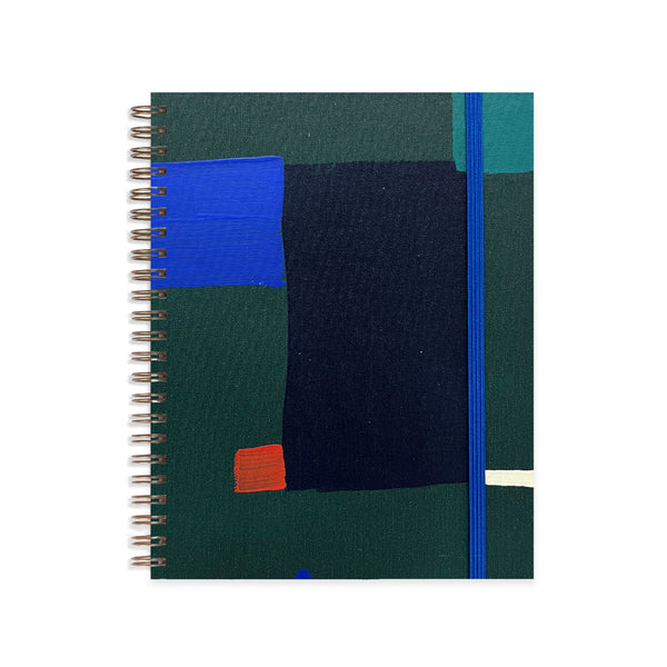 Green Square Medium A5 Notebook.