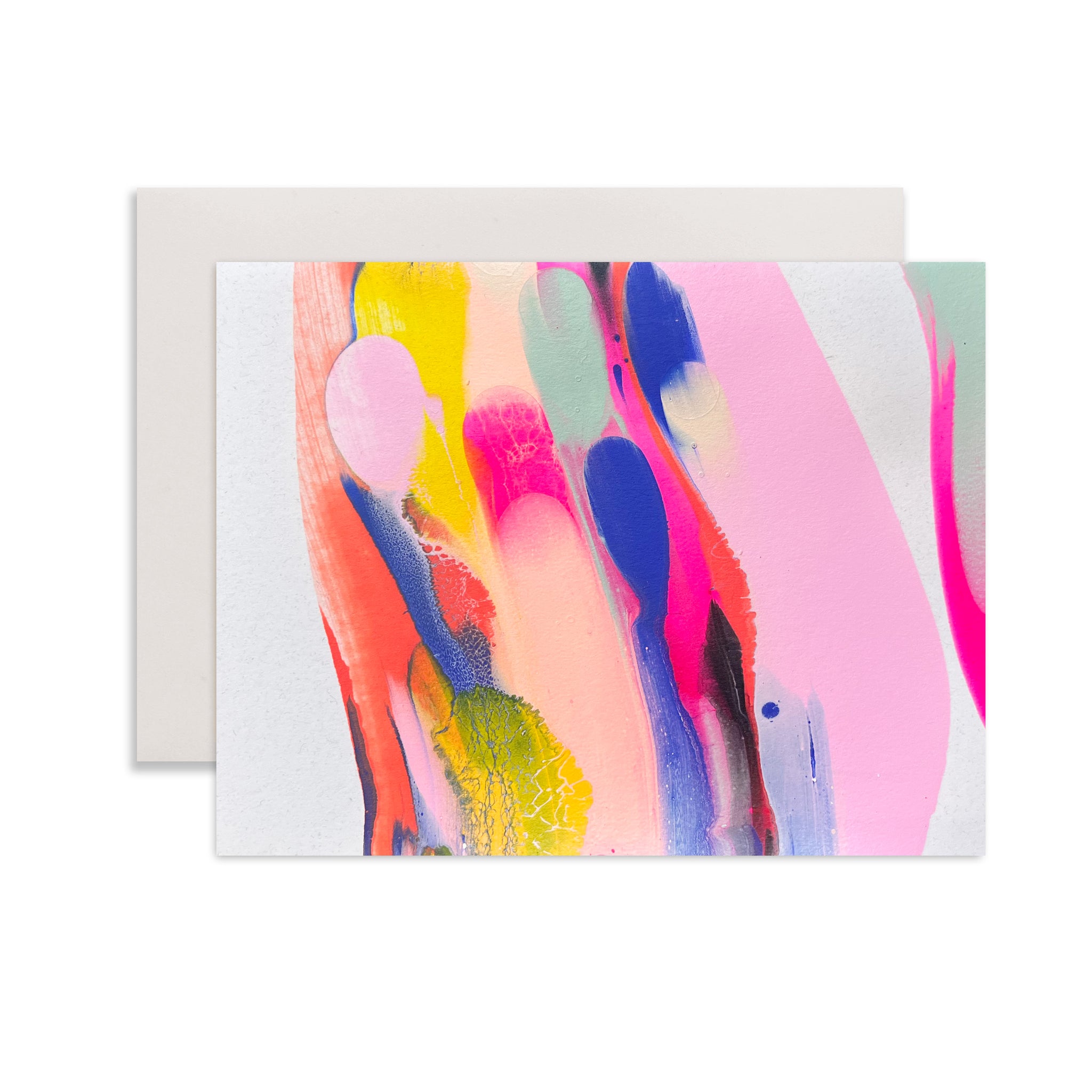 Hand Painted Abstract Blank Stationery Hand Painted Abstract Blank Stationery