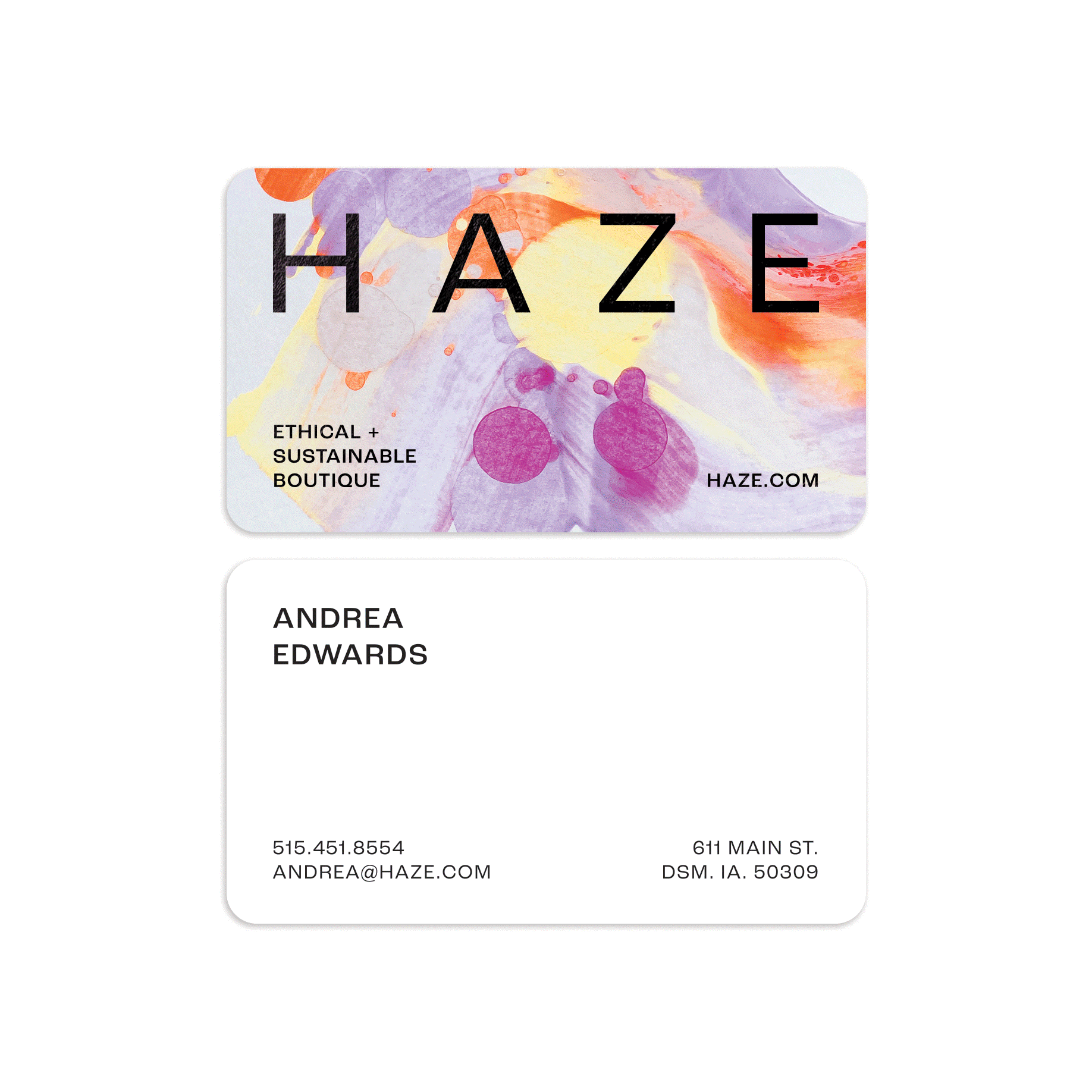 Hand-Painted Business Cards Moglea - Main Image