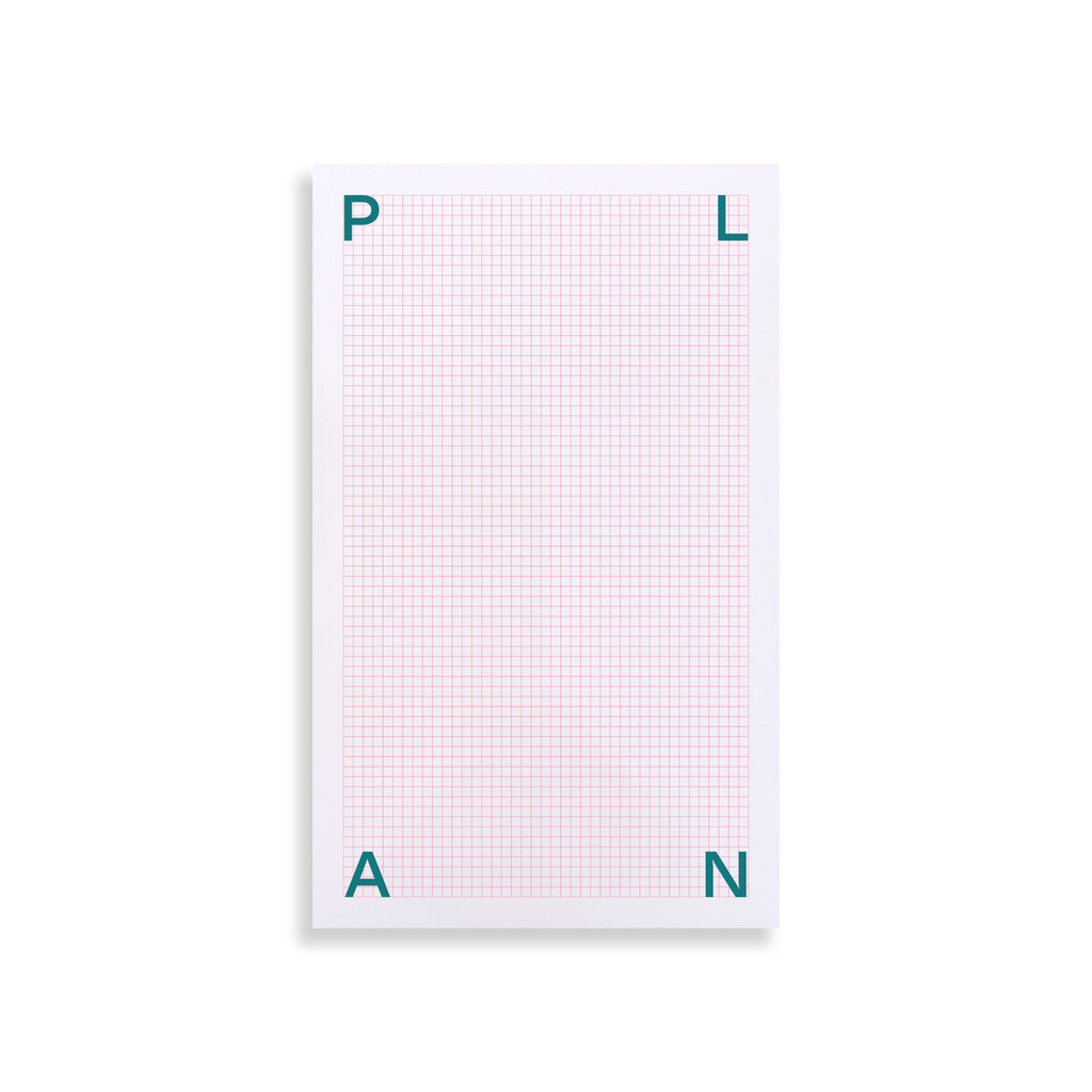 Muinus Grid Moglea Grid Pad Plan Second featuring a grid-lined paper design with a ...