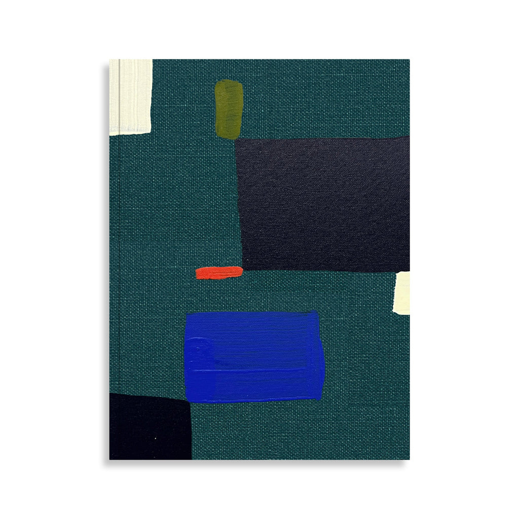 Green Square Softcover Medium A5 Notebook.