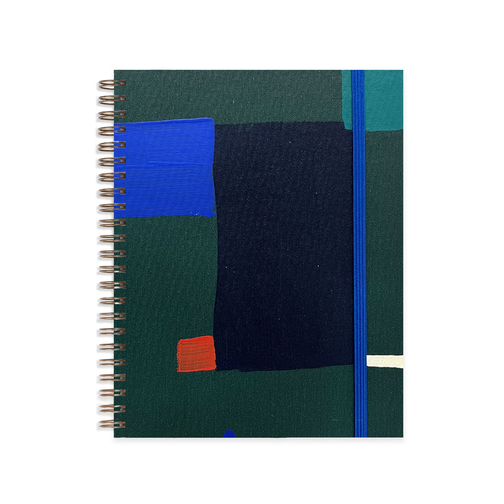 Green Square Medium A5 Notebook.