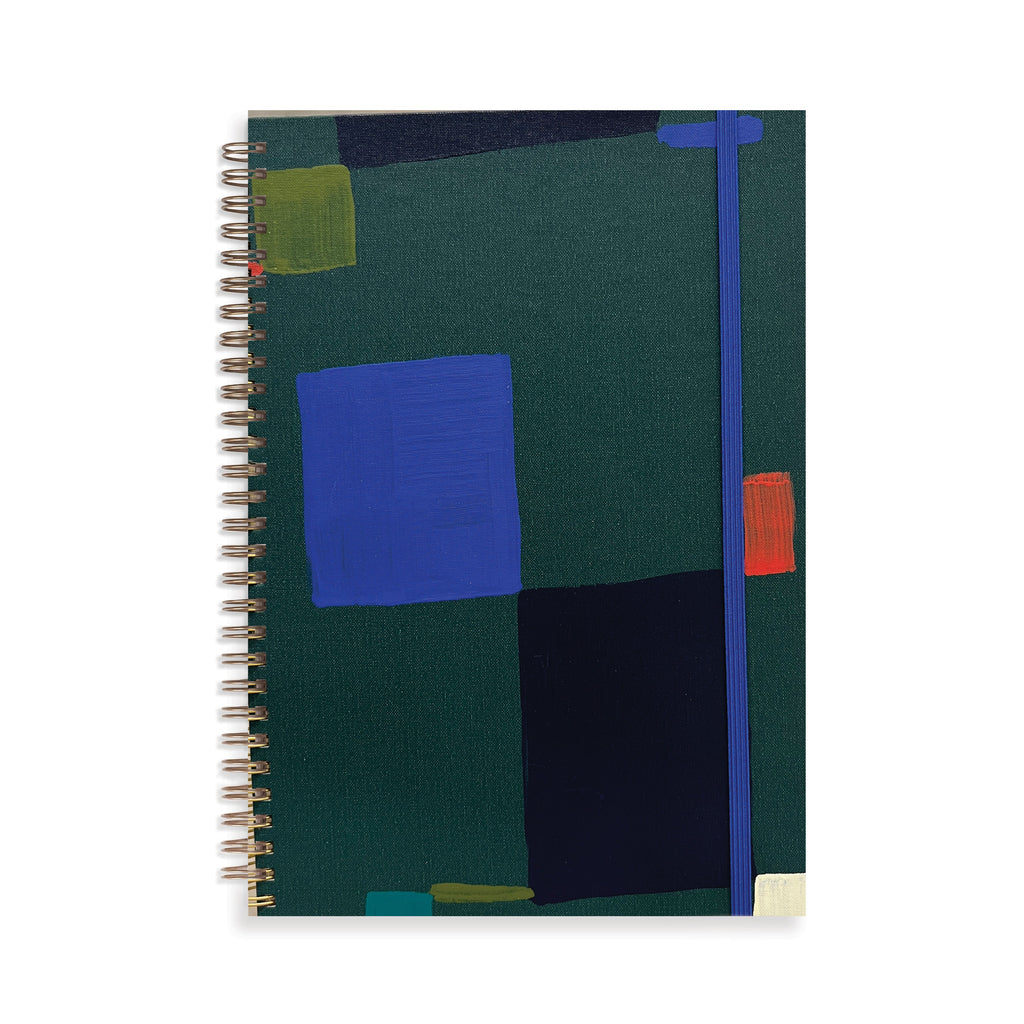 Green Square Composition B5 Notebook.