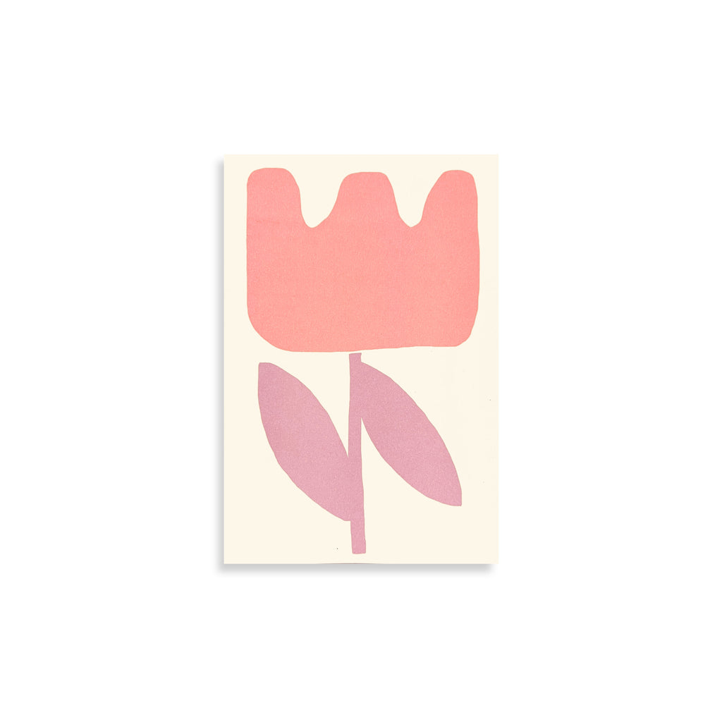 Moglea Tulip Pad notepad with floral tulip design, featuring lined ...