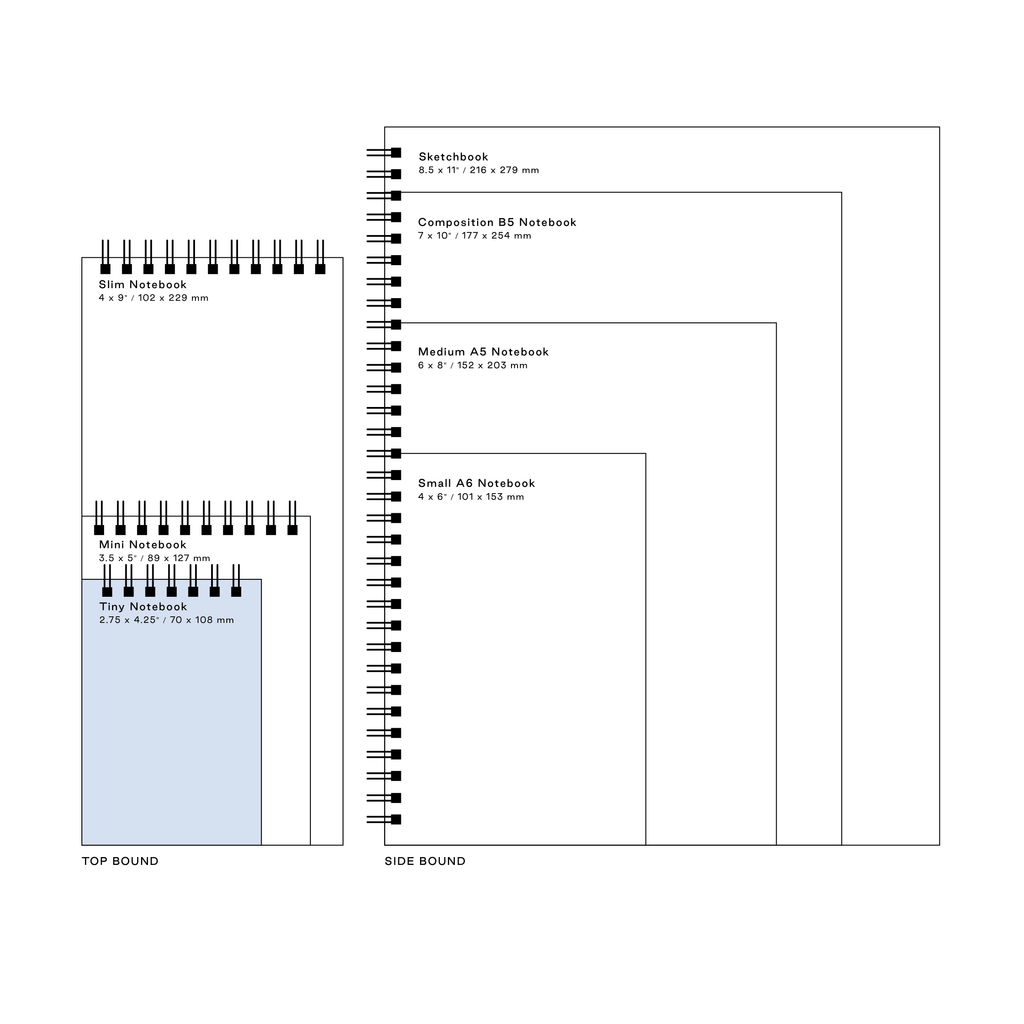 4a Notebook Size Moglea Tiny Notebook - Surprise Second, compact notebook with sizing ...